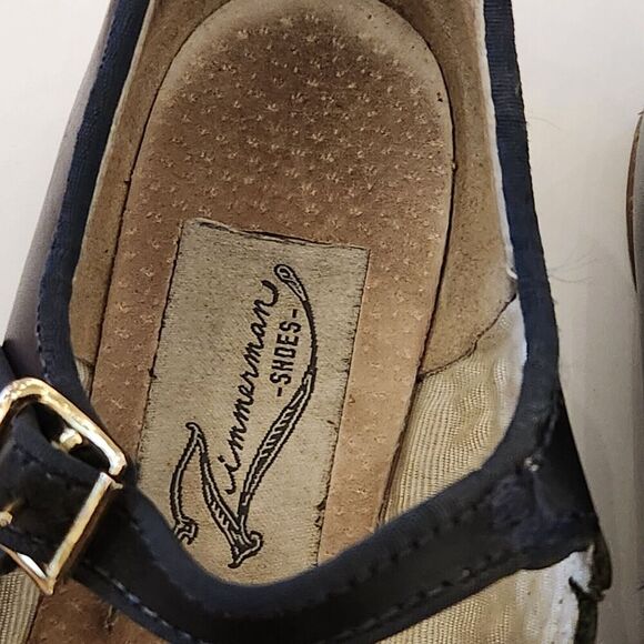 Navy Scalloped Mary Jane ZIMMERMAN Dress Party Shoes Size 12c - Picture 4 of 8